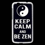 Coque Huawei Ascend G7 Keep Calm Be Zen Noir