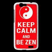 Coque Huawei Ascend G7 Keep Calm Be Zen Rouge