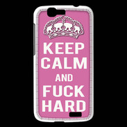 Coque Huawei Ascend G7 Keep Calm Fuck hard Rose