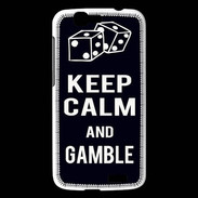 Coque Huawei Ascend G7 Keep Calm Gamble Noir