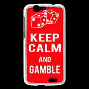 Coque Huawei Ascend G7 Keep Calm Gamble Rouge