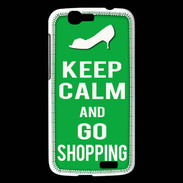 Coque Huawei Ascend G7 Keep Calm Go Shopping Vert