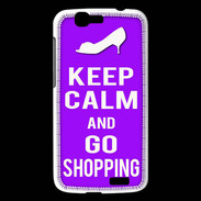 Coque Huawei Ascend G7 Keep Calm Go Shopping Violet