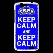 Coque Huawei Ascend G7 Keep Calm Bleu