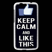 Coque Huawei Ascend G7 Keep Calm Like This Noir