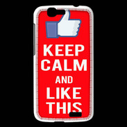 Coque Huawei Ascend G7 Keep Calm Like This Rouge