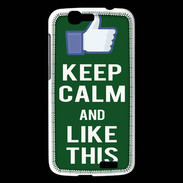Coque Huawei Ascend G7 Keep Calm Like This Vert
