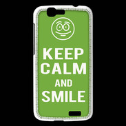 Coque Huawei Ascend G7 Keep Calm Smile Vert