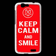 Coque Huawei Ascend G7 Keep Calm Smile Rouge