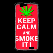 Coque Huawei Ascend G7 Keep Calm Smoke Rouge