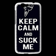 Coque Huawei Ascend G7 Keep Calm Suck me Noir