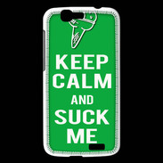 Coque Huawei Ascend G7 Keep Calm Suck me Vert