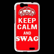 Coque Huawei Ascend G7 Keep Calm Swag Rouge