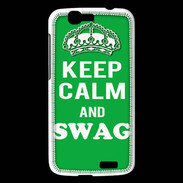 Coque Huawei Ascend G7 Keep Calm Swag Vert