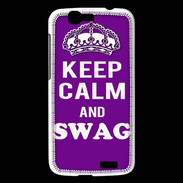 Coque Huawei Ascend G7 Keep Calm Swag Violet