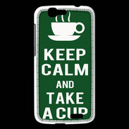 Coque Huawei Ascend G7 Keep Calm Take a cup Vert