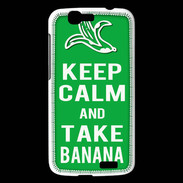 Coque Huawei Ascend G7 Keep Calm Take Banana Vert