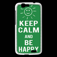 Coque Huawei Ascend G7 Keep Calm Be Happy Vert