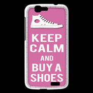Coque Huawei Ascend G7 Keep Calm Buy Shoes Rose