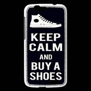 Coque Huawei Ascend G7 Keep Calm Buy Shoes Noir