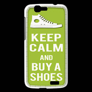 Coque Huawei Ascend G7 Keep Calm Buy Shoes Vert Pomme
