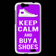 Coque Huawei Ascend G7 Keep Calm Buy Shoes Violet