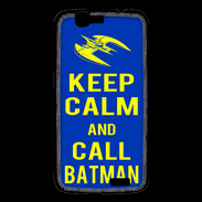 Coque Huawei Ascend G7 Keep Calm Batman Bleu