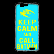 Coque Huawei Ascend G7 Keep Calm Batman Cyan
