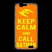 Coque Huawei Ascend G7 Keep Calm Call Batman Orange