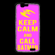 Coque Huawei Ascend G7 Keep Calm Call Batman Rose