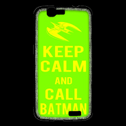 Coque Huawei Ascend G7 Keep Calm Call Batman Vert pomme