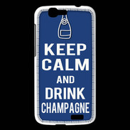 Coque Huawei Ascend G7 Keep Calm Drink Champagne Bleu