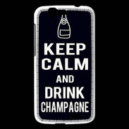 Coque Huawei Ascend G7 Keep Calm Drink champagne Noir