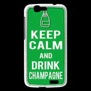 Coque Huawei Ascend G7 Keep Calm Drink champagne Vert