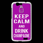 Coque Huawei Ascend G7 Keep Calm Drink champagne Violet