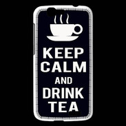 Coque Huawei Ascend G7 Keep Calm Drink Tea Noir
