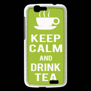 Coque Huawei Ascend G7 Keep Calm Drink Tea Vert pomme