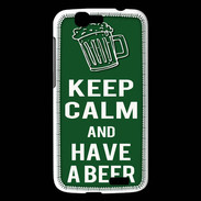 Coque Huawei Ascend G7 Keep Calm Have a beer Vert