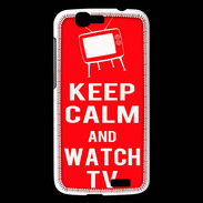 Coque Huawei Ascend G7 Keep Calm Watch TV Rouge