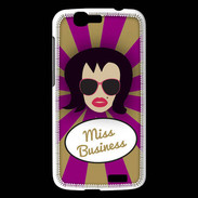 Coque Huawei Ascend G7 Miss business Brune