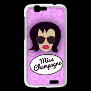 Coque Huawei Ascend G7 Miss Champagne Brune
