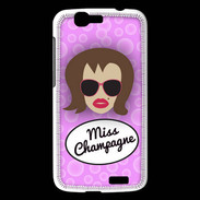 Coque Huawei Ascend G7 Miss Champagne Chatain