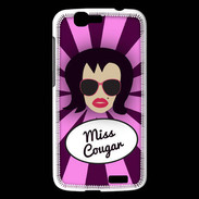 Coque Huawei Ascend G7 Miss Cougar Brune