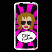 Coque Huawei Ascend G7 Miss Fashion Rousse