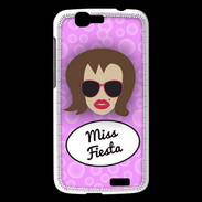 Coque Huawei Ascend G7 Miss Fiesta Chatain