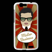 Coque Huawei Ascend G7 Mister Business Brun