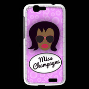 Coque Huawei Ascend G7 Miss Champagne Black