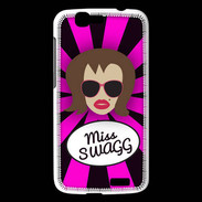 Coque Huawei Ascend G7 Miss Swag Chatain