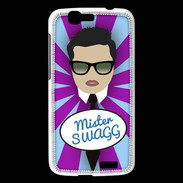 Coque Huawei Ascend G7 Mister Swag Brun