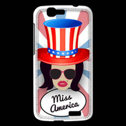 Coque Huawei Ascend G7 Miss USA Brune